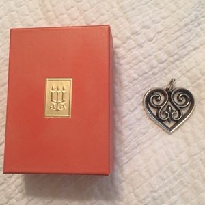 James Avery “French Heart” large pendant